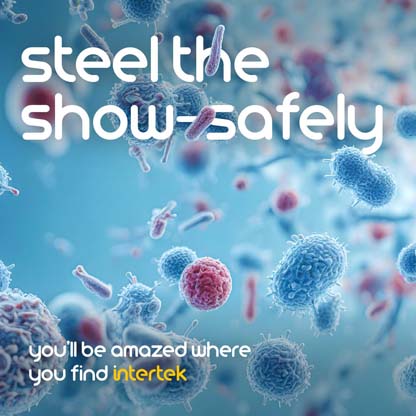 Biological cells under magnification